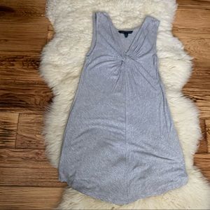 French Connection Twist Front Grey Tank Dress XS